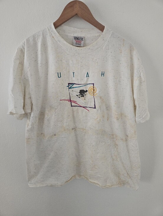 Oneita Other - Vintage Oneita Utah Skiing Mens XL White